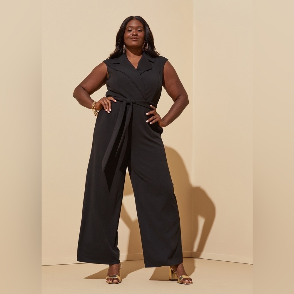 ASHLEY STEWART | Sleeveless Jumpsuit